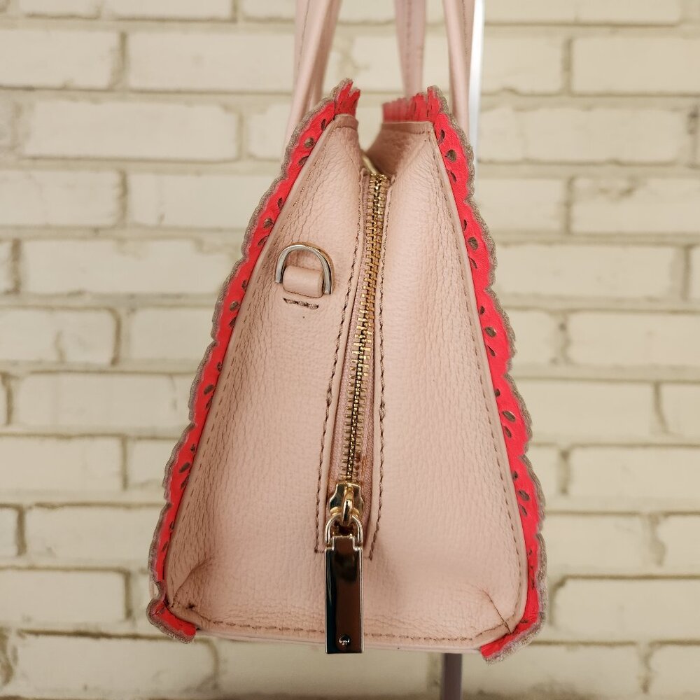 Euc Kate Spade Peach Scallop Leather Crossbody Bag Purse - Picture 6 of 14
